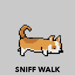 Sniff walk animation